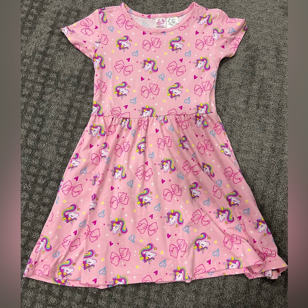 JoJo Siwa Brand Unicorn Dress- size 6x- like new